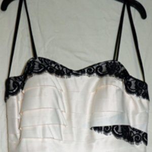 Night Way Black and White Dress